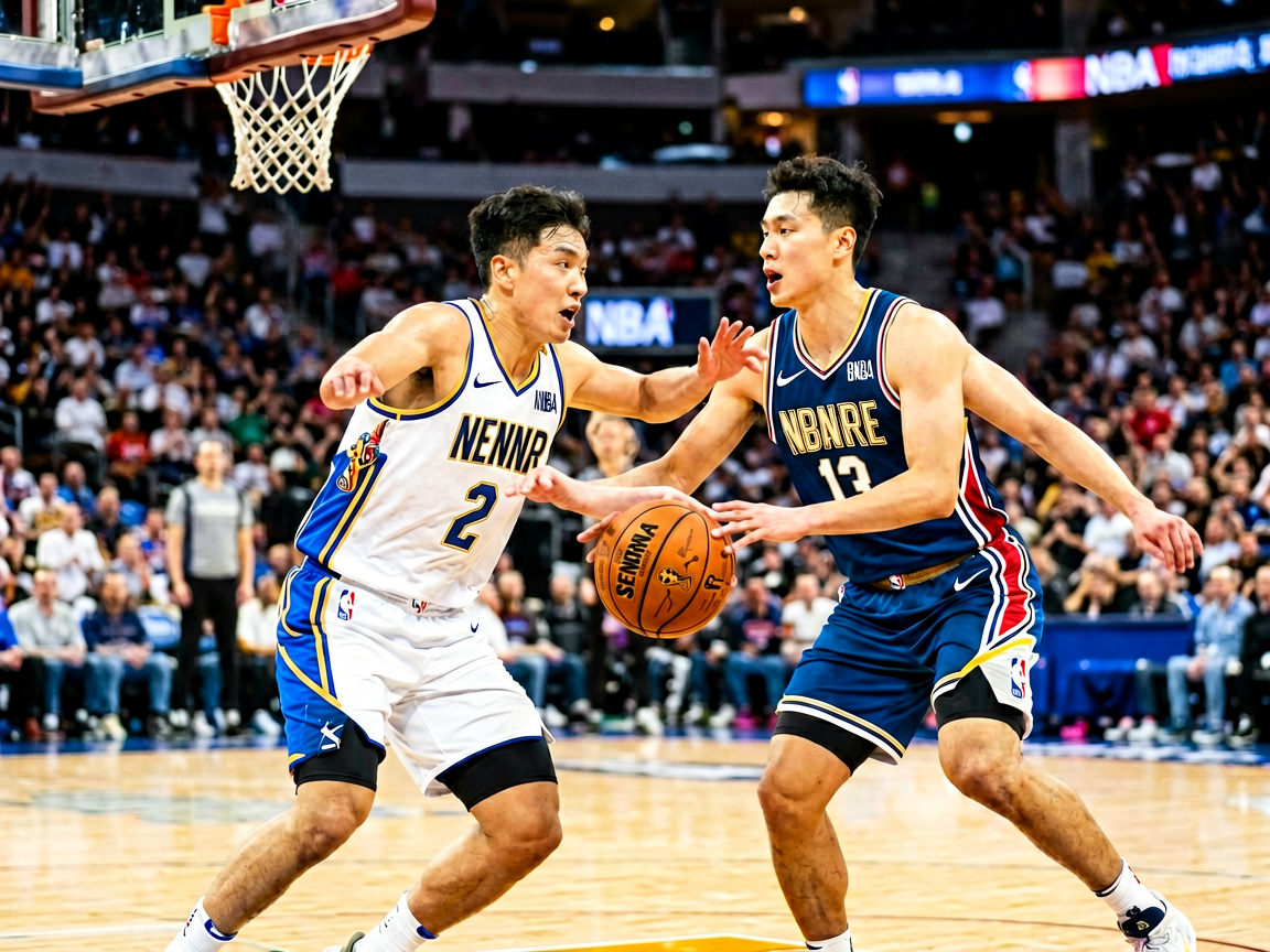 篮球季后赛新闻配图，呈现NBA季后赛激烈对抗画面
